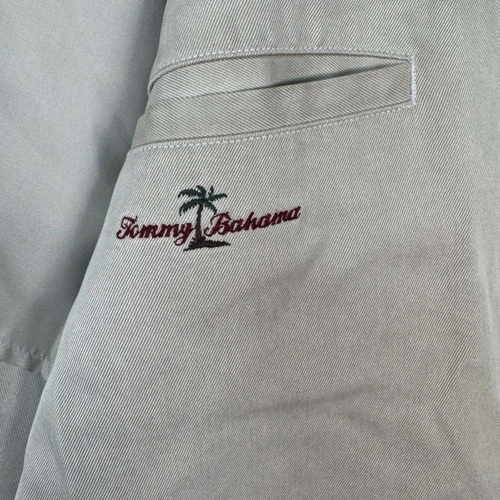 Tommy Bahama 100% Silk Sport Coat Blazer Men's XL Khaki 3 Button Casual